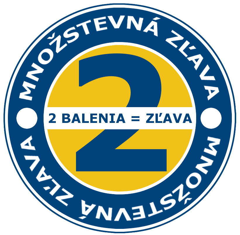 MNOŽSTEVNÁ ZĽAVA - PRI KÚPE 2 BALENÍ UŠETRÍTE SPOLU 4 €