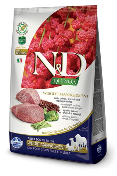 Farmina N&D dog GF QUINOA Weight Management Lamb 0,8 kg