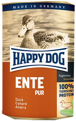 Happy Dog konzerva pre psy Ente pur s kačacím mäsom 400g