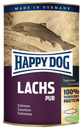Happy Dog konzerva pre psy Lachs pur s lososom 375g