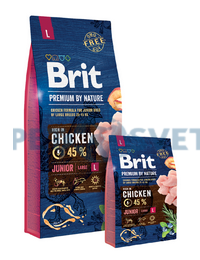 Brit Premium by Nature dog Junior L 15 kg