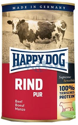 Happy Dog konzerva pre psy Rind pur s hovädzím mäsom 800g