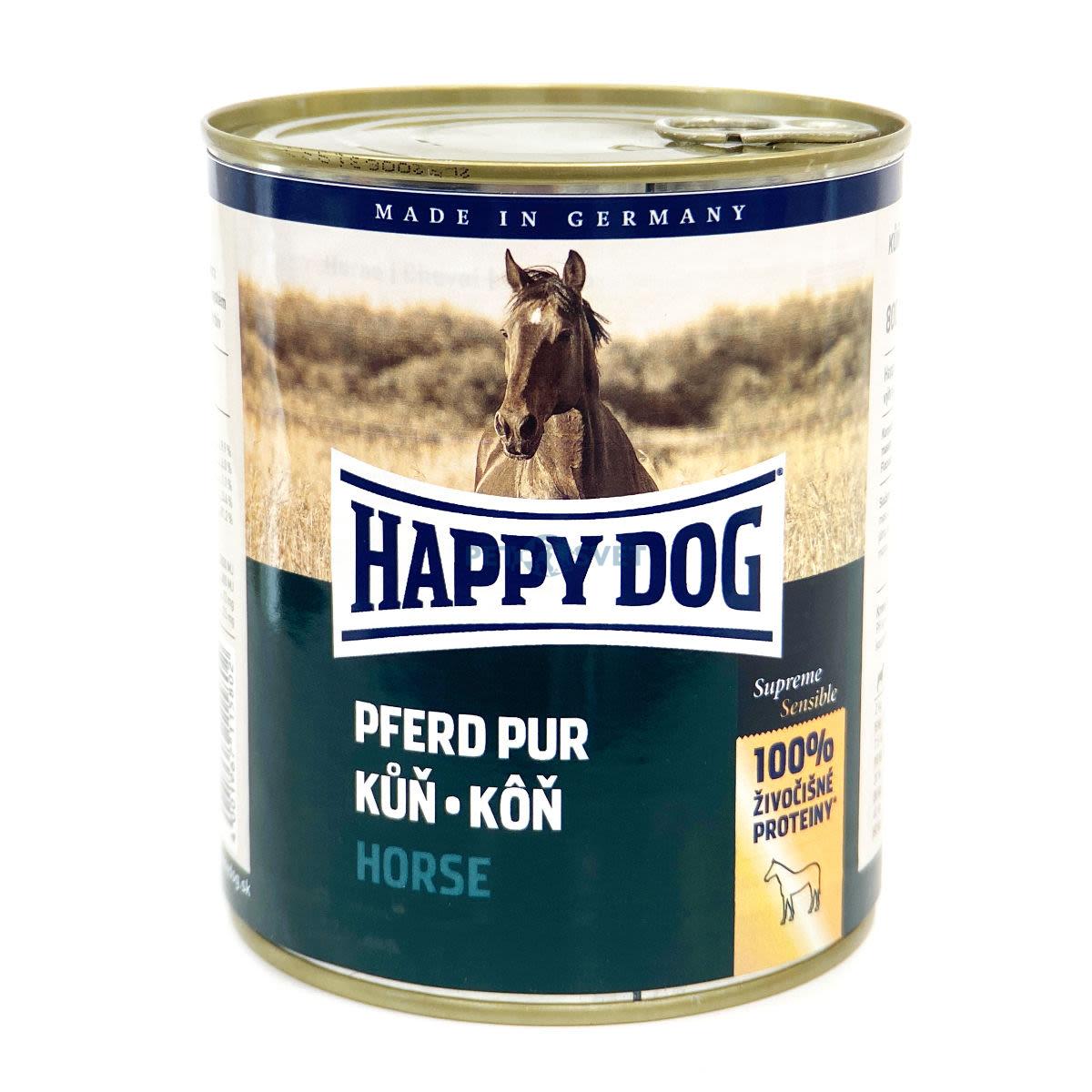 Happy Dog konzerva pre psy Pferd pur s koňským mäsom 800g