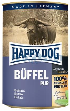 Happy Dog konzerva pre psy Büffel pur s byvolím mäsom 800g 