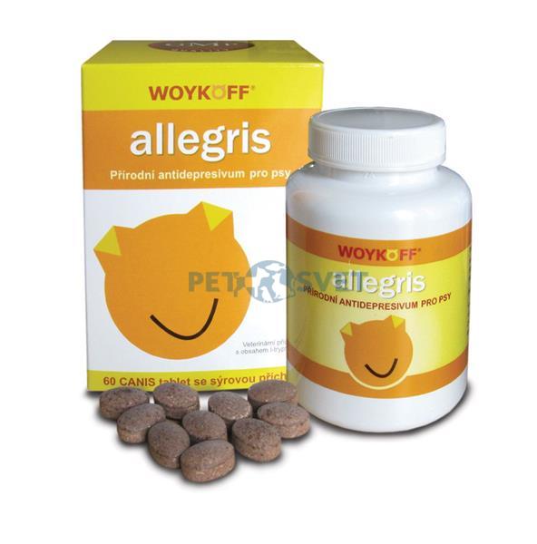 Allegris prírodné antidepresívum pre psov 60 tbl.
