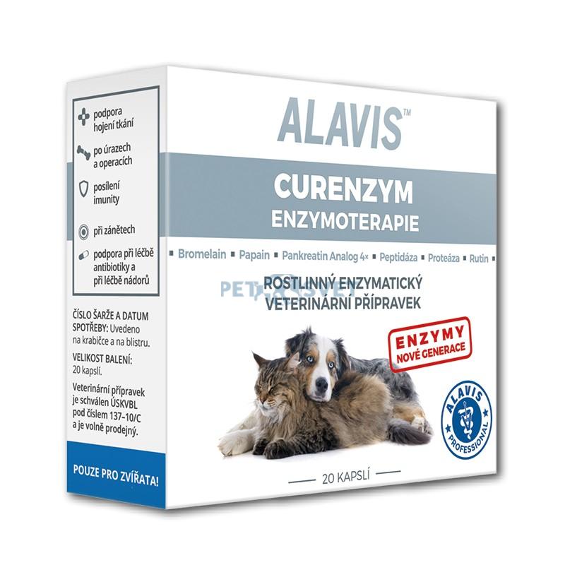 ALAVIS CURENZYM Enzymoterapia na hojenie tkanív pre psy a mačky 20 tabliet