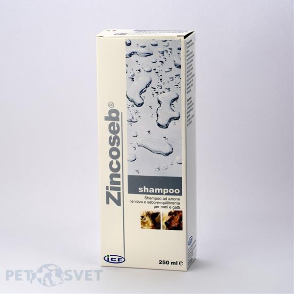 Zincoseb šampón s utišujúcim účinkom proti svrbeniu kože pre psov a mačky 250 ml