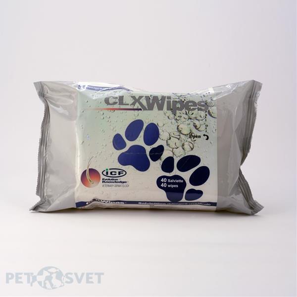 CLX Wipes - vlhčené obrúsky na dennú hygienu zvierat 40 ks