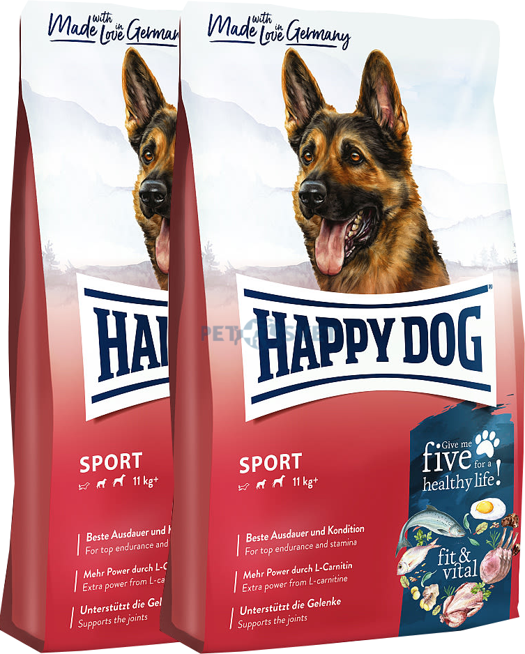 2x Happy dog Fit & Vital Adult Sport 14 kg + DOPRAVA ZDARMA