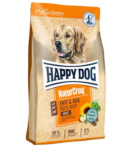 Happy dog Natur Croq Ente & Reis 12 kg + DOPRAVA ZDARMA