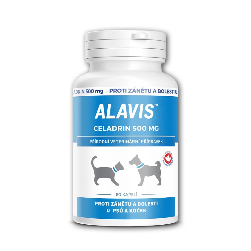 ALAVIS Celadrin proti zápalu a bolesti pre psy a mačky 500 mg 60 tbl. 
