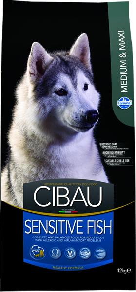 CIBAU dog adult sensitive fish medium & maxi 2,5 kg