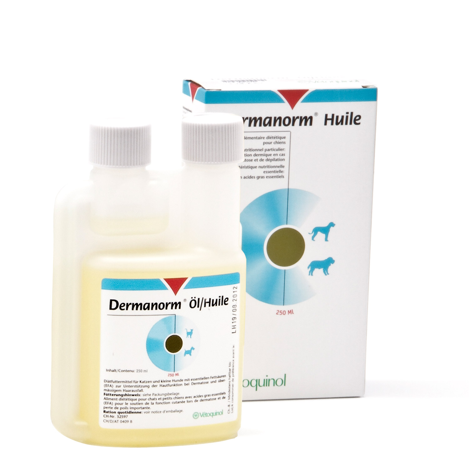 Dermanorm olej pre tvorbu a ďalší vývoj zdravej kože a srsti 250 ml