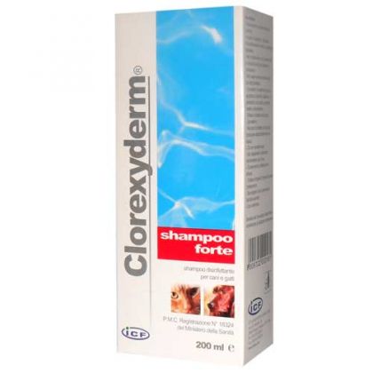 Clorexyderm forte dezinfekčný šampón s antibakteriálnym účinkom pre psy 200 ml
