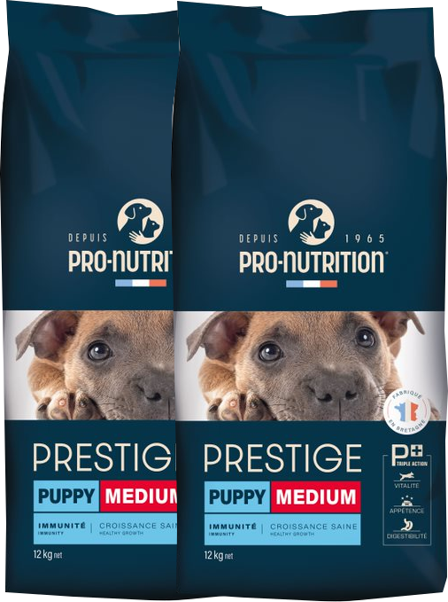 2x Flatazor Pro-Nutrition Prestige puppy medium 12 kg + DOPRAVA ZDARMA
