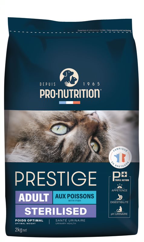 Flatazor Pro-Nutrition Prestige cat adult sterilised with fish 2 kg