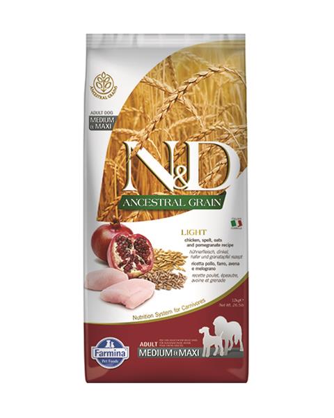 Farmina N&D dog AG adult medium&maxi light chicken&pomegranate 2,5 kg