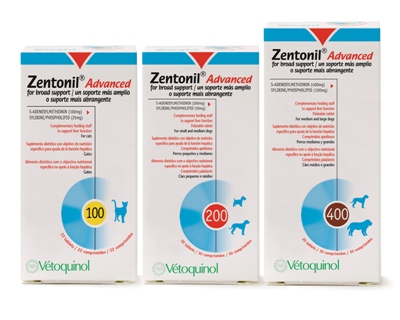 Zentonil Advanced na podporu funkcie pečene pre malé a stredné psy 200 mg 30 tbl