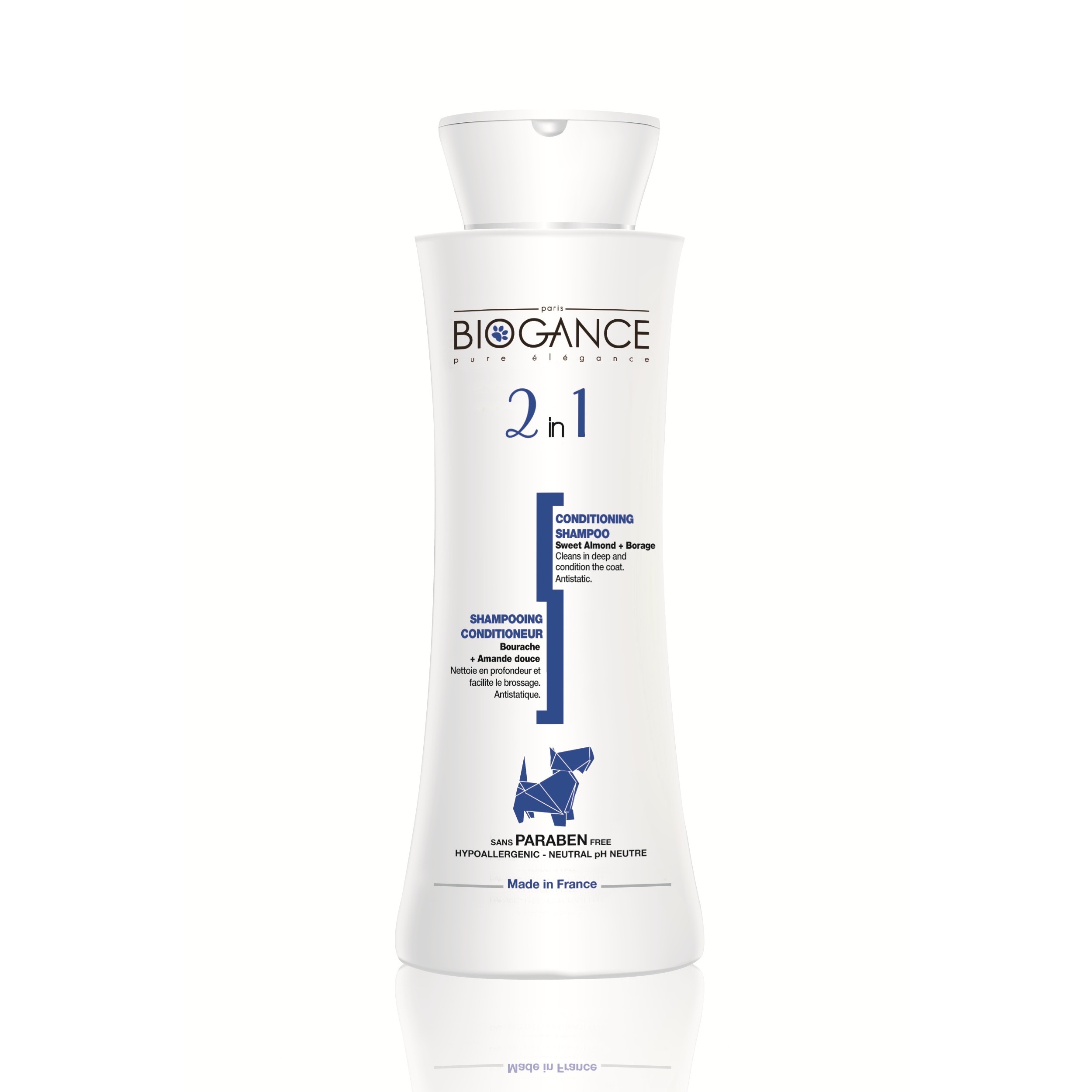BIOGANCE 2 in 1 shampoo 250 ml (Šampón a kondicionér v jednom)