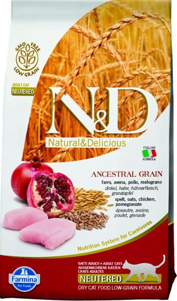 Farmina N&D cat LG Neutered chicken&pomegranate 5 kg