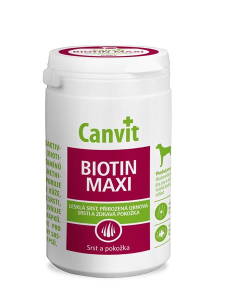 Canvit Biotin Maxi pre lesklú srsť, obnovu srsti a zdravú pokožku psov 500 g