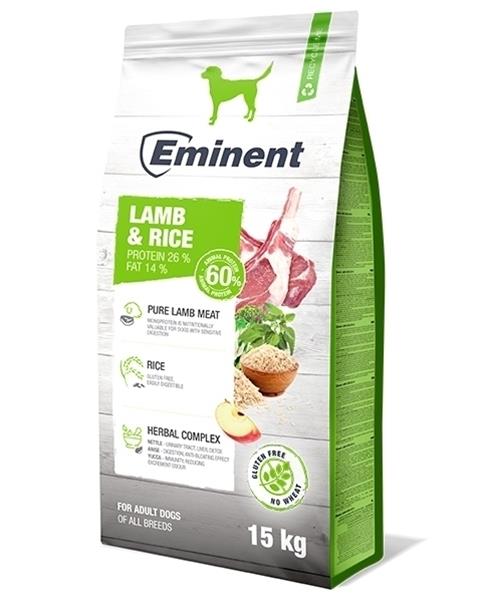 EMINENT dog Lamb&Rice 15 Kg + 2 Kg ZDARMA