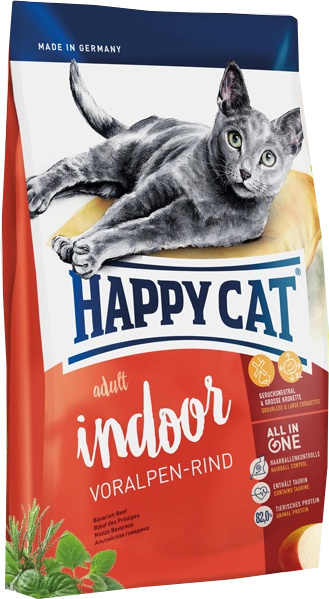 Happy Cat Indoor Alpské hovädzie 10 kg
