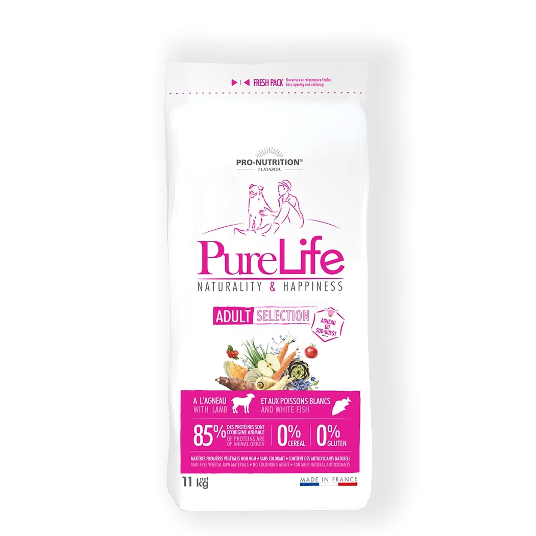 Flatazor Pro-Nutrition PureLife adult selection with lamb 11 kg