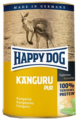 Happy Dog konzerva pre psy Känguru pur s klokaním mäsom 400g