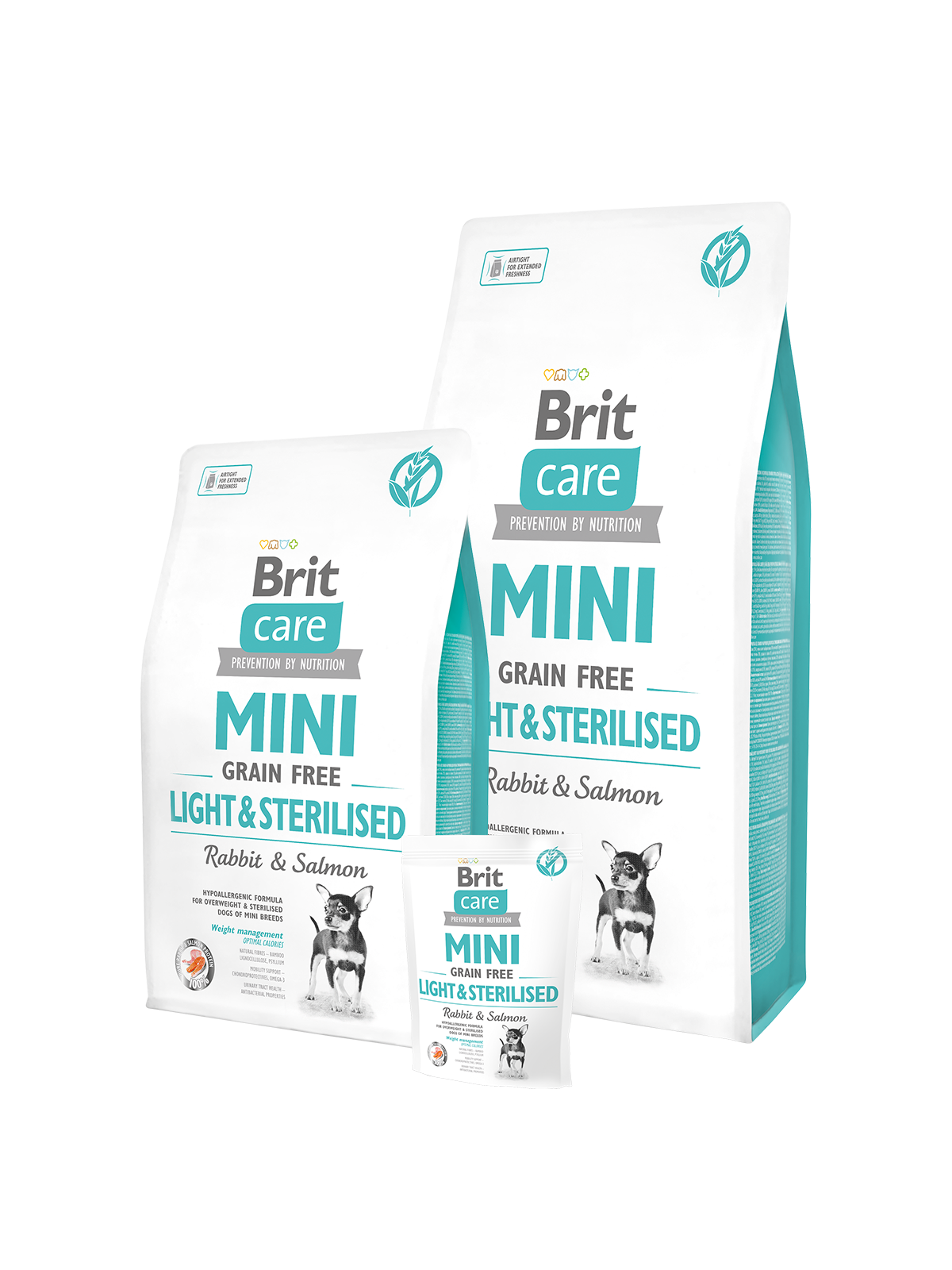 BRIT Care dog MINI Grain Free Light & Sterilised 2 kg