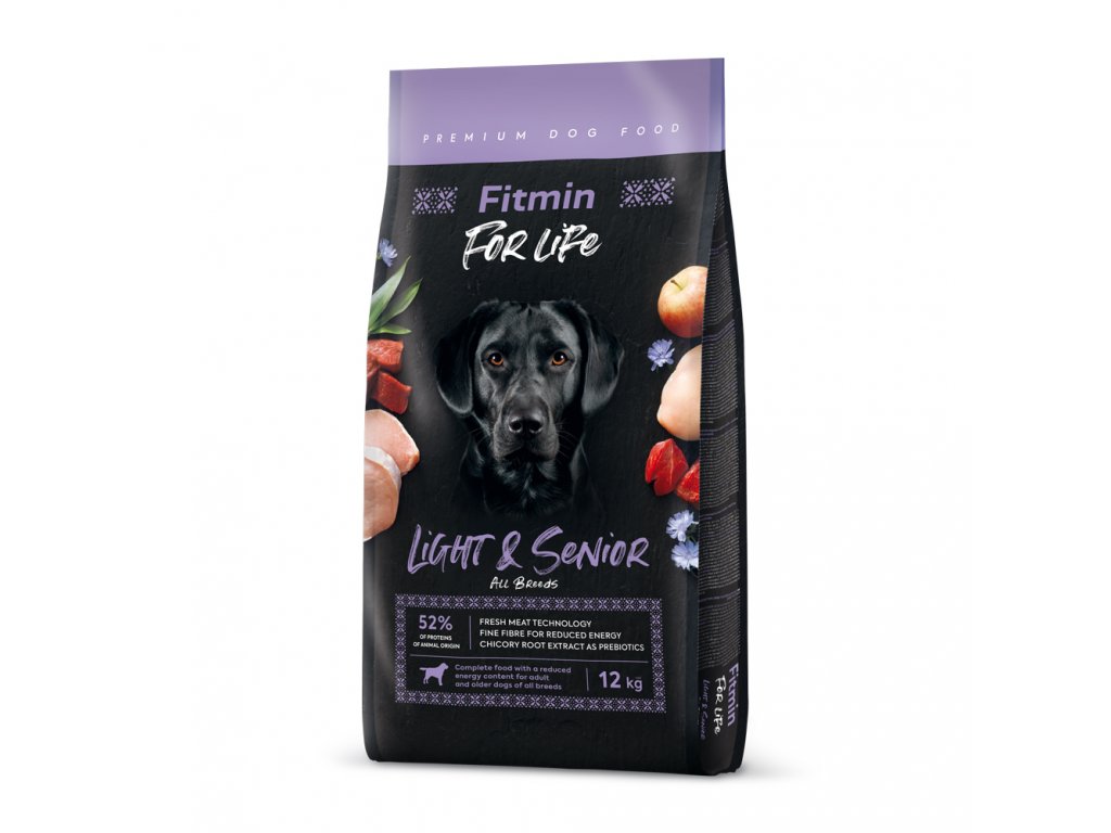 Fitmin For Life Light & Senior krmivo pre psy 12 kg