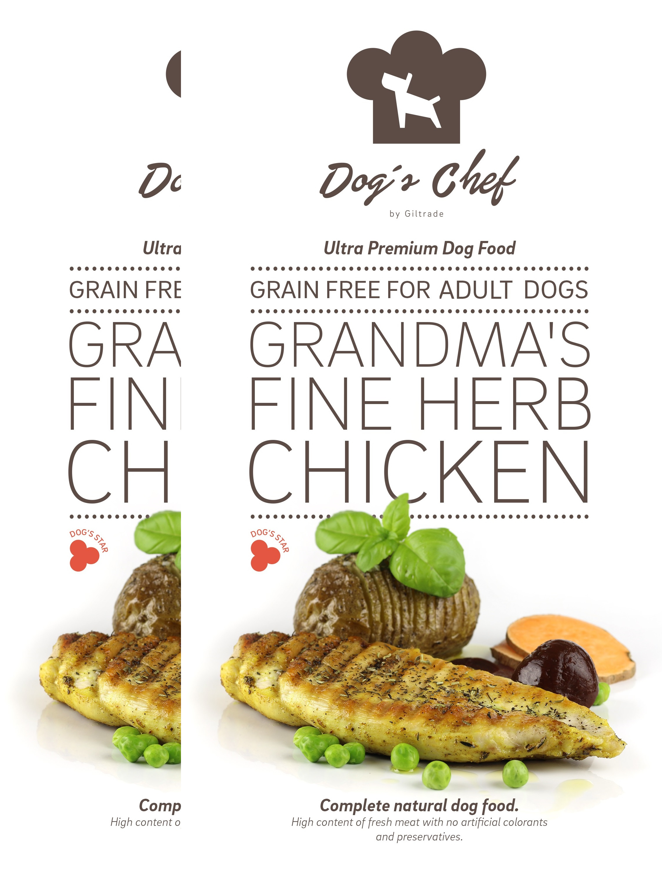2x DOG’S CHEF Grandma’s Fine Herb Chicken 15 kg + DOPRAVA ZDARMA