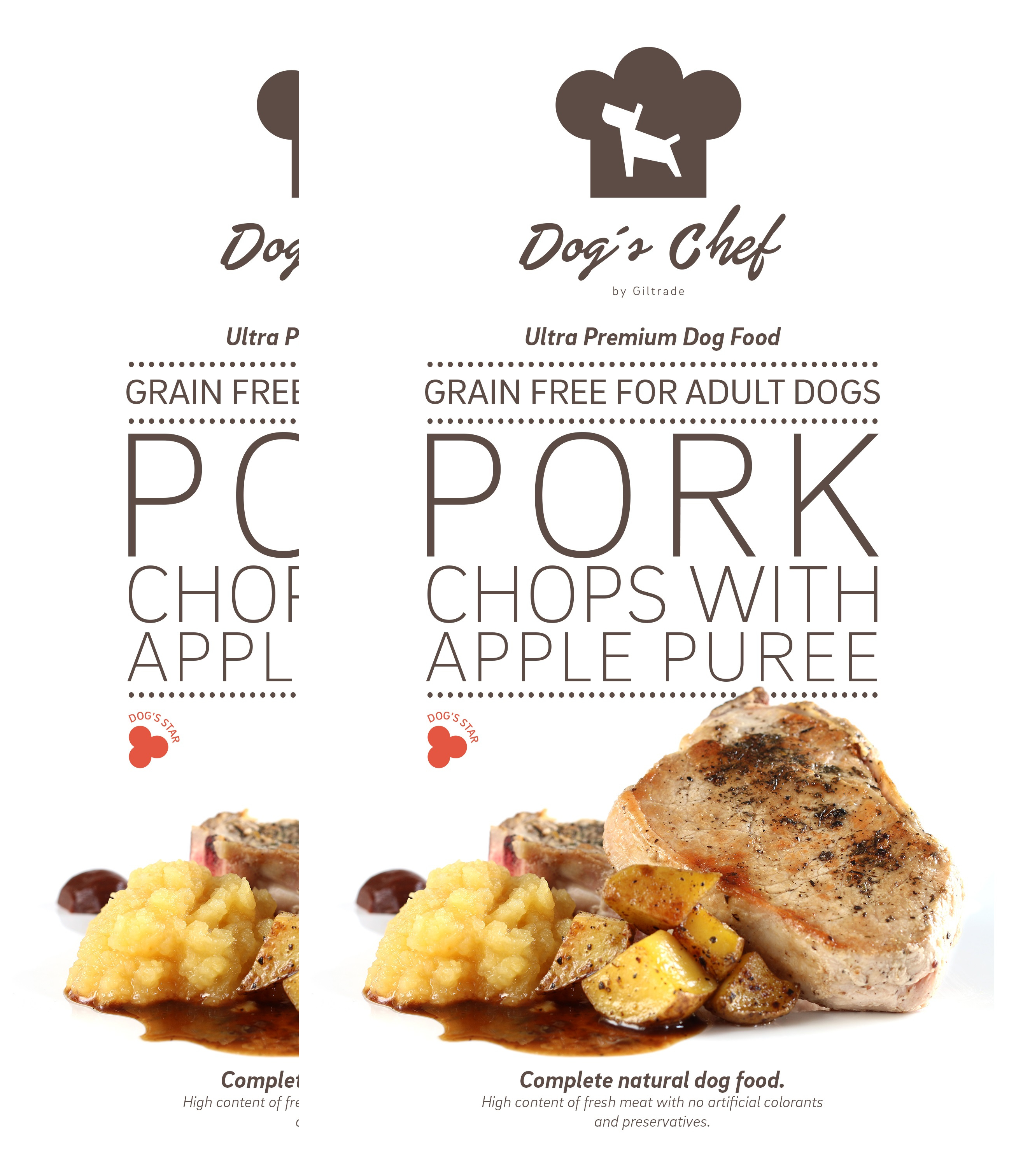 2x DOG’S CHEF Pork Chops with Apple Puree 15 kg + DOPRAVA ZDARMA