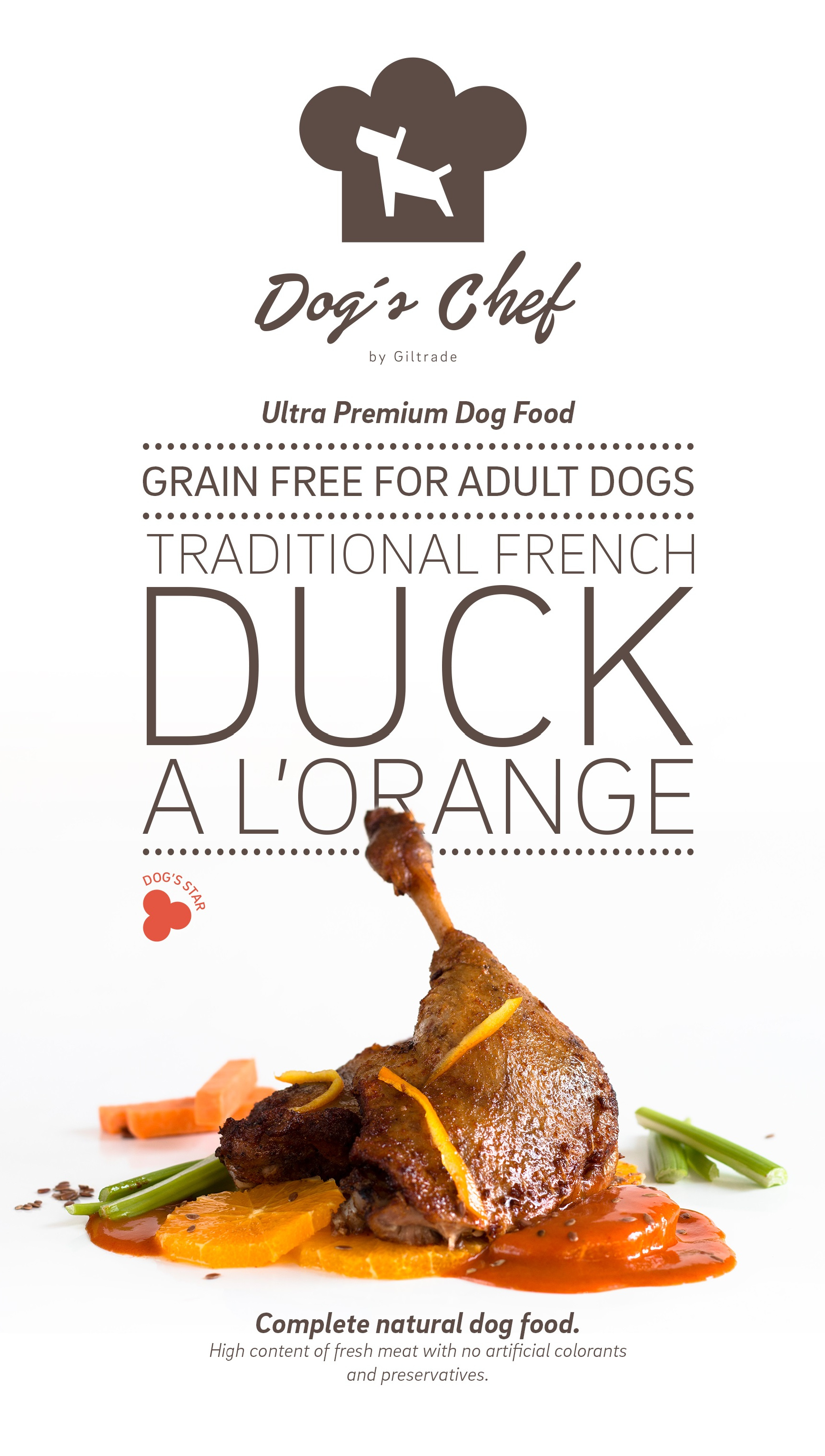 DOG’S CHEF Traditional French Duck a l’Orange 15 kg + DOPRAVA ZDARMA