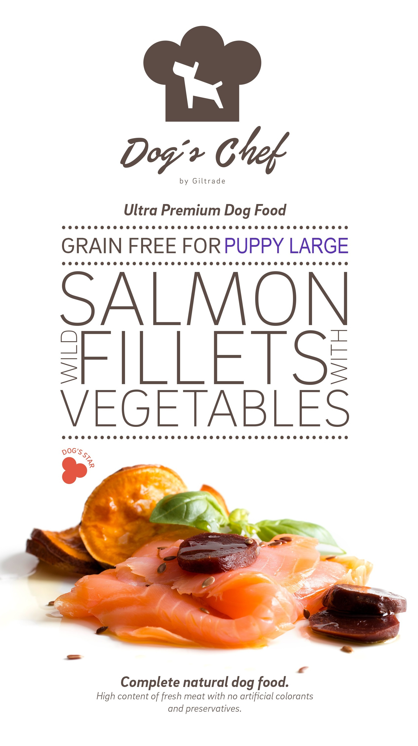 DOG’S CHEF Wild Salmon for LARGE BREED PUPPIES 15 kg + DOPRAVA ZDARMA
