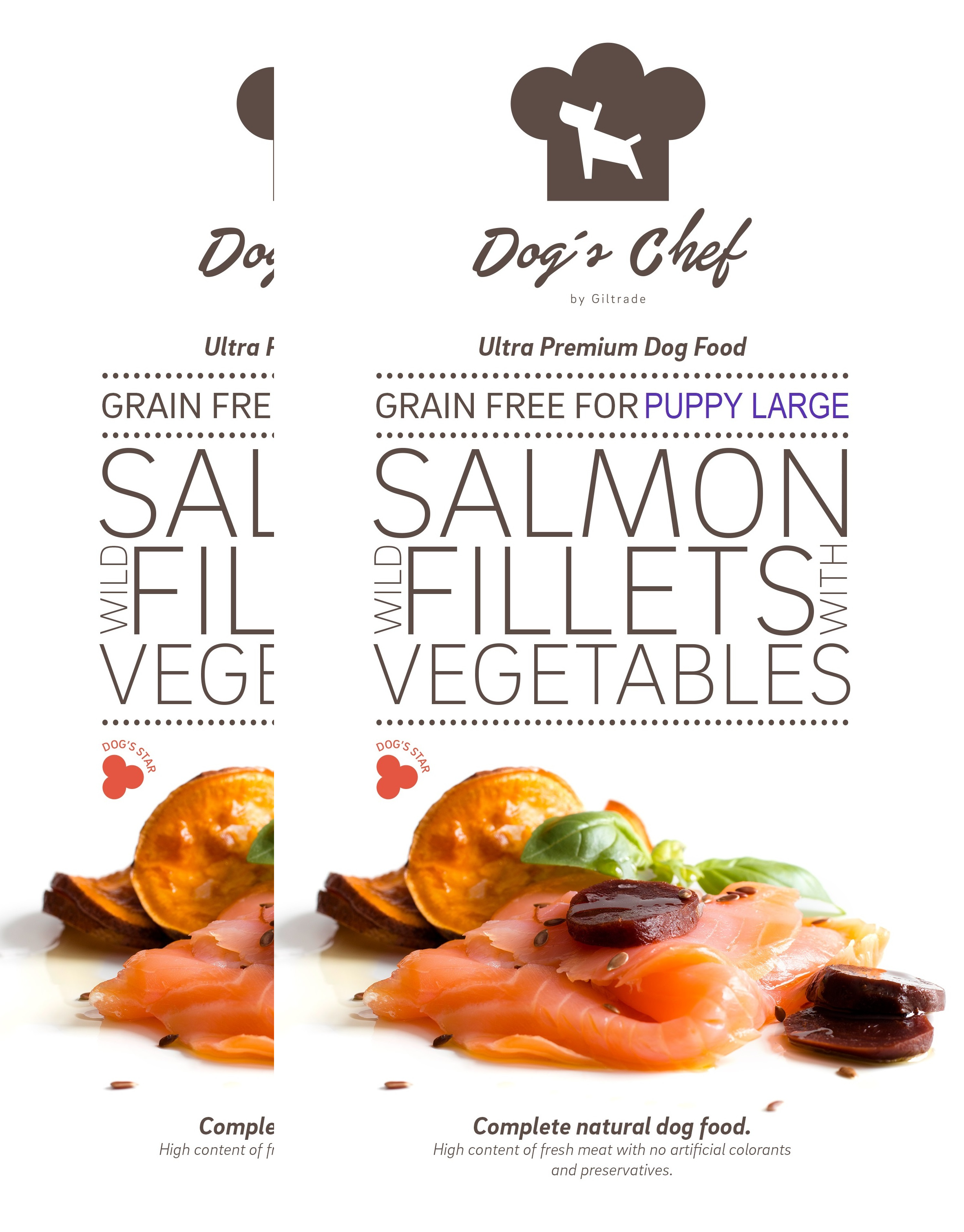 2x DOG’S CHEF Wild Salmon for LARGE BREED PUPPIES 15 kg + DOPRAVA ZDARMA