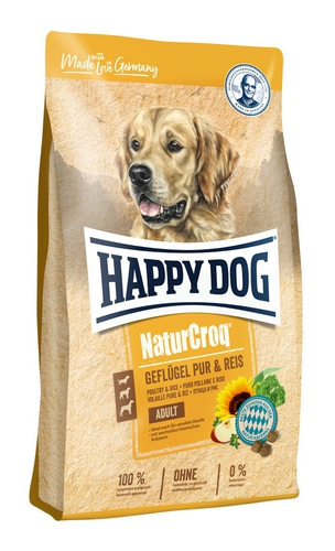 Happy Dog NaturCroq GEFLÜGEL PUR & REIS 15 kg + DOPRAVA ZDARMA