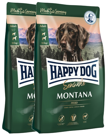 2x Happy Dog Supreme Sensible Montana 10 kg + DOPRAVA ZDARMA