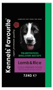 KENNELS FAVOURITE COLD PRESSED LAMB & RICE 7,5 KG