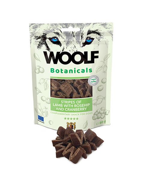 Woolf Dog Botanicals Lamb stripes with rosehip and cranberry 80 g