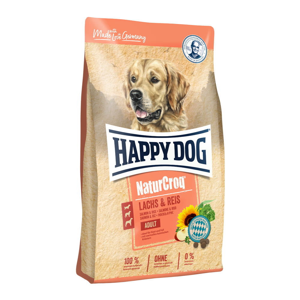 Happy dog Natur Croq Lachs & Reis 12 kg + DOPRAVA ZDARMA