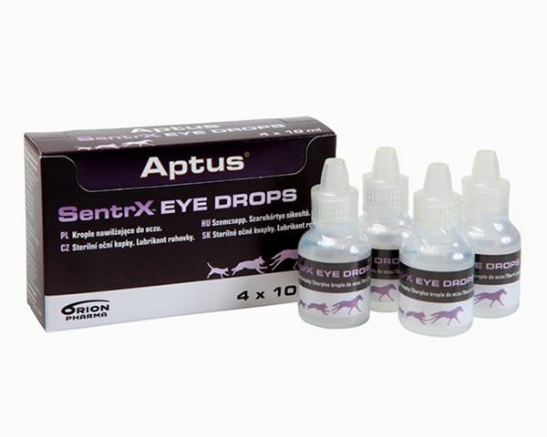 Aptus SentrX Eye Drops na zvlhčenie očnej rohovky u psov, mačiek a koní 4x10 ml 