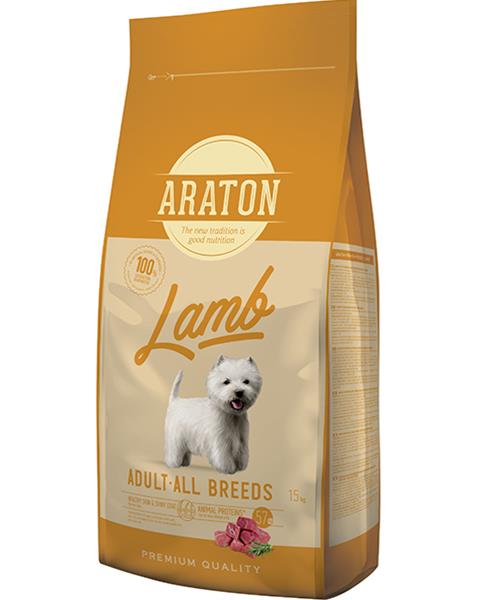ARATON dog adult lamb 15 kg + 3 kg ZDARMA