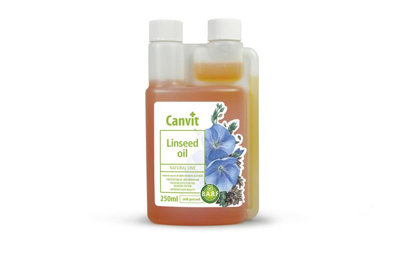 Canvit Linseed Oil ľanový olej pre správnu funkciu nervov, imunity, srdca  250ml