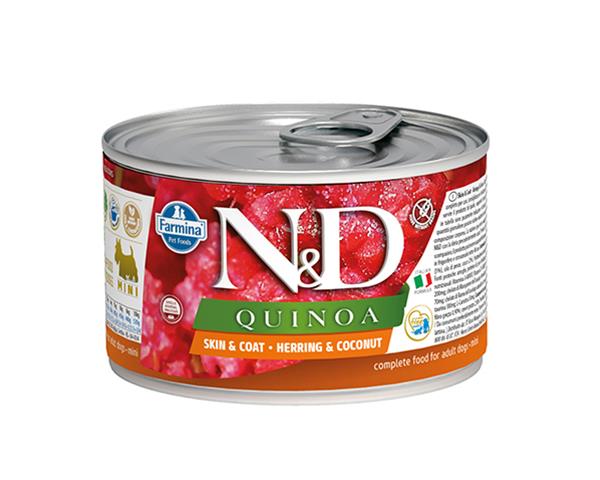 Farmina N&D dog QUINOA herring & coconut konzerva pre psy 140 g