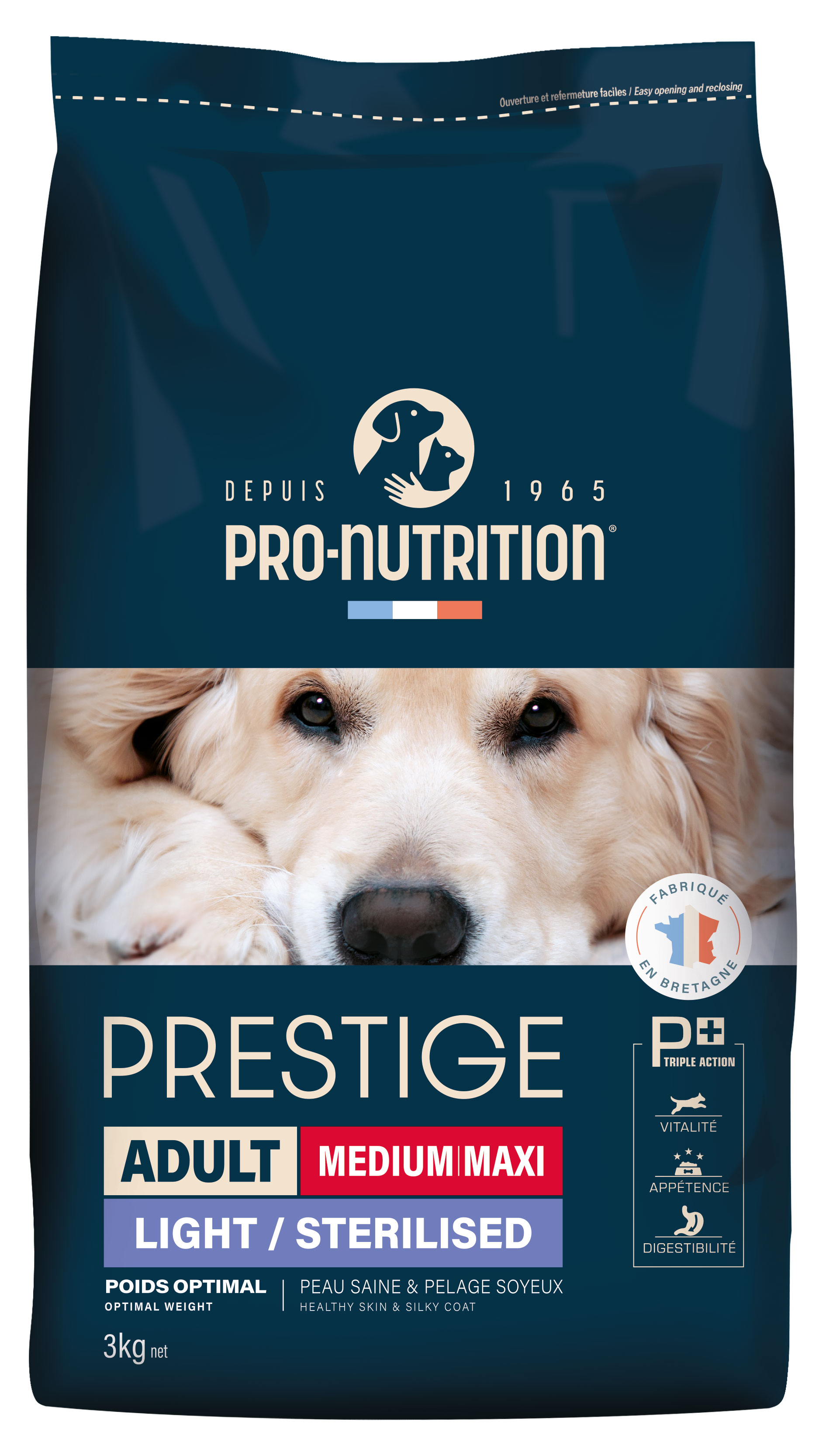 Flatazor Pro-Nutrition prestige adult medium/maxi light&sterilised 3 kg
