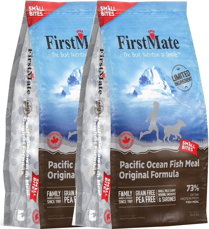 2x FirstMate Pacific Ocean Fish Original Small bites 11,4 kg